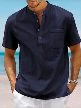 Onia men’s linen crew neck , sz : XL